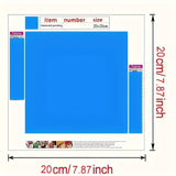 Diamond Painting Kits – 4-Pack Floral Designs, 20×20cm, Full Round Acrylic Drills, DIY Wall Art