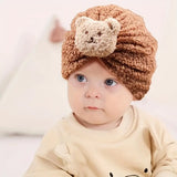 PRE-ORDER - Autumn And Winter Children's Hat Bear Cartoon Baby Pullover Hat