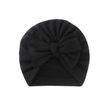 4-Pack Infant Turban Hats, Cotton Stretch Headbands with Bowknots