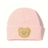 Warm Bear Label Knitted Baby Hat - Pre Order