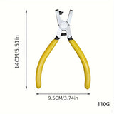 Leather Hole Punch Plier 2.0mm - Carbon Steel Hand Band Punch Tool for Watch Straps, Belts