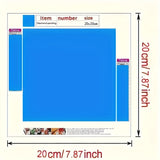 Colorful Coral Reef 5D Diamond Painting Kit — 20×20cm Full Drill Round Acrylic | Underwater Marine Art