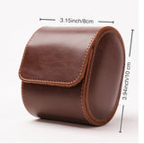 Luxury Brown Faux Leather Watch Box - 1 Slot
