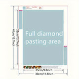 Tree of Life 5D Diamond Painting Kit — Full Drill Rhinestone Art | 30×40cm | Home & Office Decor
