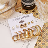 Elegant Women Alloy Vintage Earrings Set Eid Collection 2024