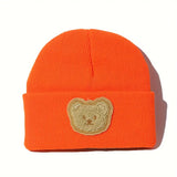 Warm Bear Label Knitted Baby Hat - Pre Order