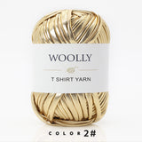 WOOLLY Metallic Faux Leather Tshirt Yarn - Baskets/BagMaking/Bassinet/Mats