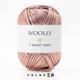 WOOLLY Metallic Faux Leather Tshirt Yarn - Baskets/BagMaking/Bassinet/Mats