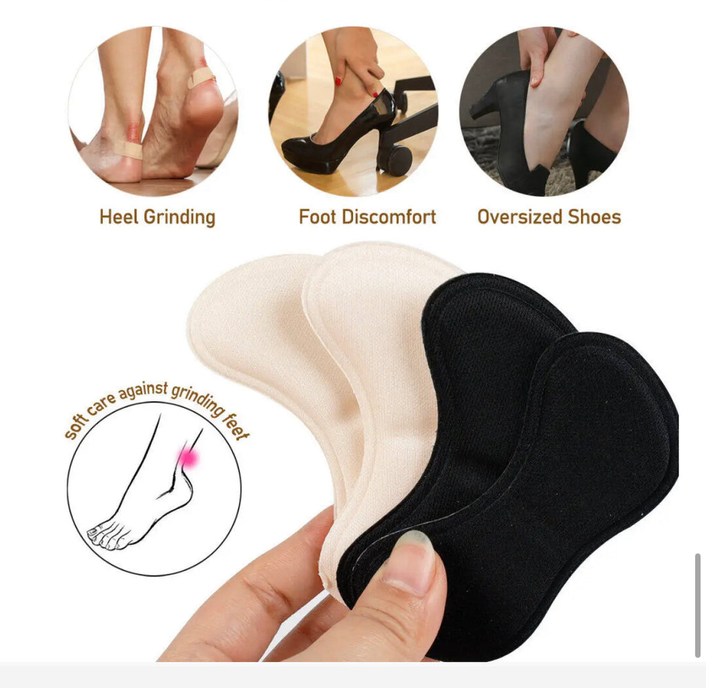 Heel Insoles Patch Pain Relief Anti-wear Cushion Pads (2 Pair)