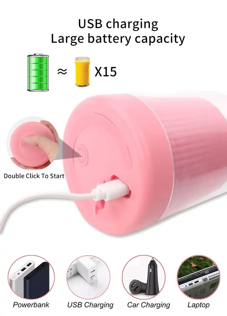 Portable Wireless Electric Blender Juicer Cup