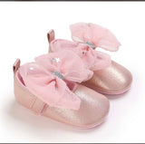 Shimmery Bow Shoes