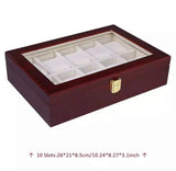 Luxury Wooden Watch Storage Box (Imported) - 10 Slot