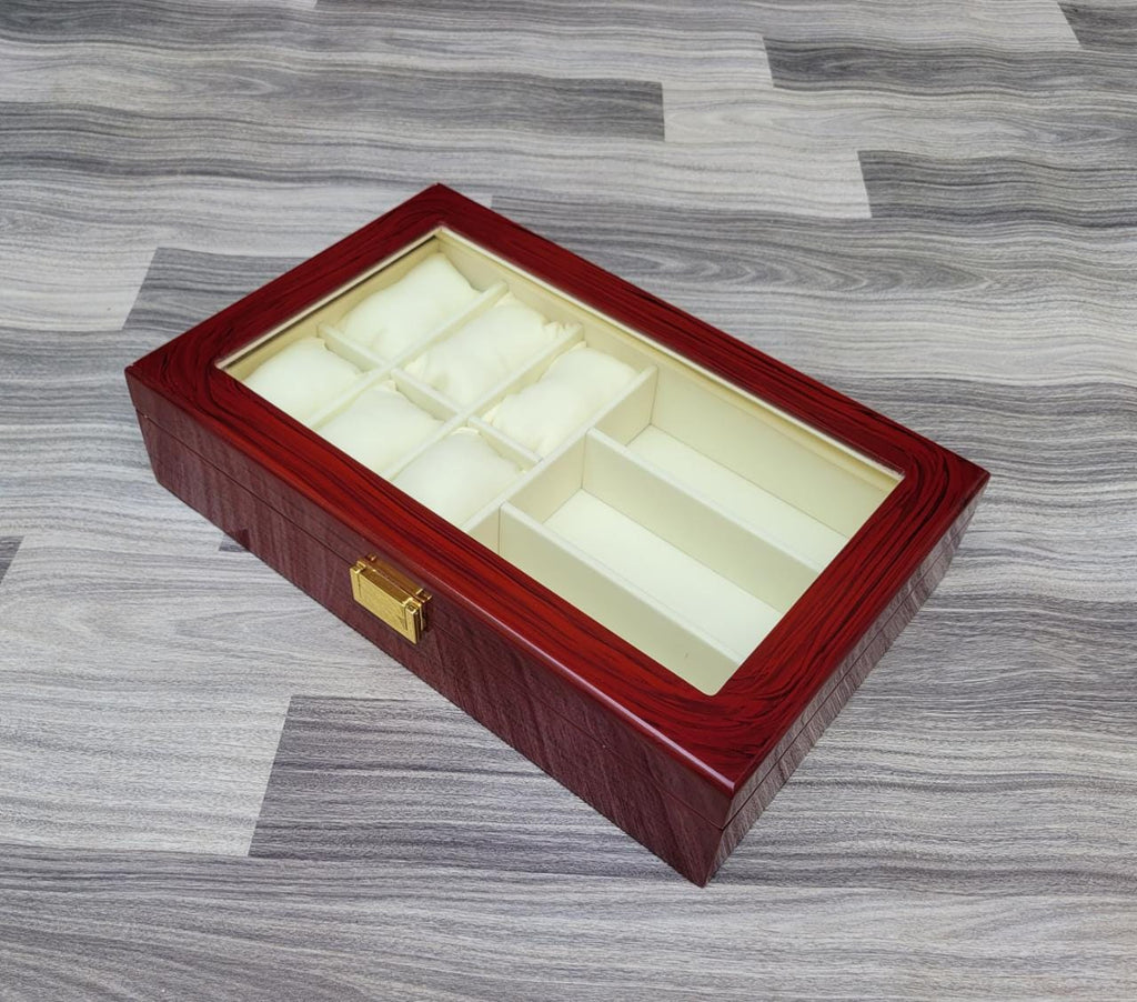 Wooden Watch and Sunglasses Box (6+3)