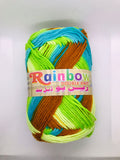 Rainbow Multicolor Double Knit Yarn - Pack of 5 Balls