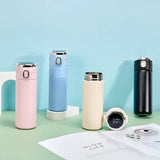 420ml Stainless Steel Thermos Bottle Smart LED Temperature Display Leak-proof Vacuum Flask