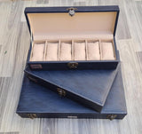 PU Leather Premium Watch Storage Box - 6/12/24 Slot