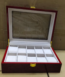 Luxury Wooden Watch Storage Box (Imported) - 10 Slot