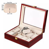 Luxury Wooden Watch Storage Box (Imported) - 10 Slot