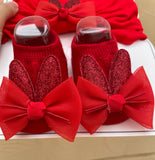 Bow Cap With Booties