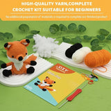 Fox Crochet DIY Kit – Beginner Amigurumi Kit with Full Supplies & Instructions