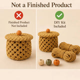 Crochet Woven Storage Basket DIY Craft Kit - Ginger