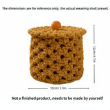 Crochet Woven Storage Basket DIY Craft Kit - Ginger