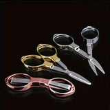 Compact & Versatile Stainless Steel Folding Scissors