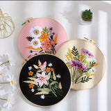 5-Pack Beginner Embroidery Kits with Patterns and Instructions DIY Kit