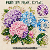Hydrangea Bouquet DIY Pearl Art Painting Kit 30x30cm