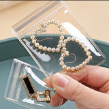 Anti-Oxidation Transparent Clear PVC Jewellery Storage Zip Lock Bag - Pack of 15