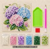 Hydrangea Bouquet DIY Pearl Art Painting Kit 30x30cm