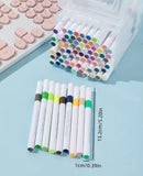 80-Color Acrylic Paint Marker Set, Portable Bucket Design