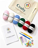 Crafty branded canvas tote bag for crochet beginner kit