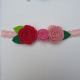 Baby Felt Flower Glittery Headband Set 1pc/3pcs