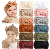 Baby Cable Knit Style Soft Fabric Headband Set