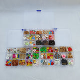 Assorted Wooden Plastic Buttons Box