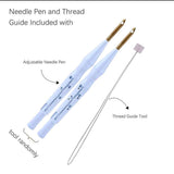 Beginner Punch Needle Embroidery Kit, Flower & Moth Design