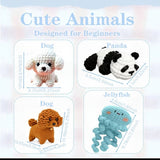 Animal Amigurumi Crochet Kit – 8 Designs | Beginner DIY Set