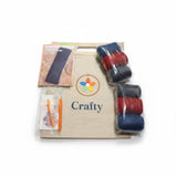 Ribbed Ear Warmer Headband Crochet Kit – 3-Colour Bundle