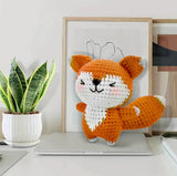 Fox Crochet Kit for Beginners - All-in-One Complete Crochet Set with Yarn, Hook, Pattern & Video Tutorial