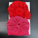 Baby Cotton Turban Printed Cap Set - Pack of 2