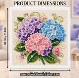 Hydrangea Bouquet DIY Pearl Art Painting Kit 30x30cm