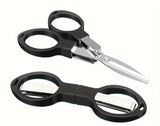 Compact & Versatile Stainless Steel Folding Scissors