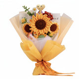 Crochet Sunflower Bouquet Kit – Wrapped DIY Flower Bouquet