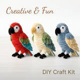 Pipe Cleaner Parrot Craft Kit for Adults - DIY Chenille Stick Kit with Blowpipe & Tutorial