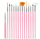 15pcs Fine Detail Paint Brush Set - Miniature Paint Brush For Detailing & Art Painting - Acrylic, Watercolor, Oil, Models, Airplane Kits, Nail Artist Supplies - BLACK