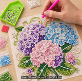 Hydrangea Bouquet DIY Pearl Art Painting Kit 30x30cm