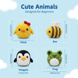 Animal Amigurumi Crochet Kit – 8 Designs | Beginner DIY Set