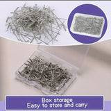 1 Inch T Shape Sewing Pins Wig T-Pins with Clear Plastic Boz (100pcs)