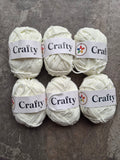 Crafty Branded Acrylic Yarn 6-Pack – 25g Yarn Balls